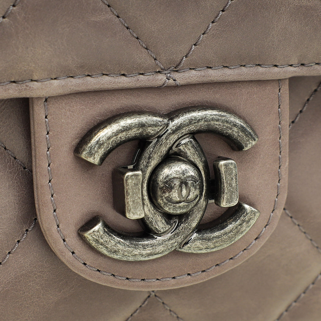 Chanel Gray Violet Perfect Edge Flap Bag