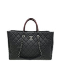 Chanel Black Coco Handle Shopping Tote Bag