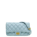 Chanel Light Blue Crinkled Reissue Waist Bag