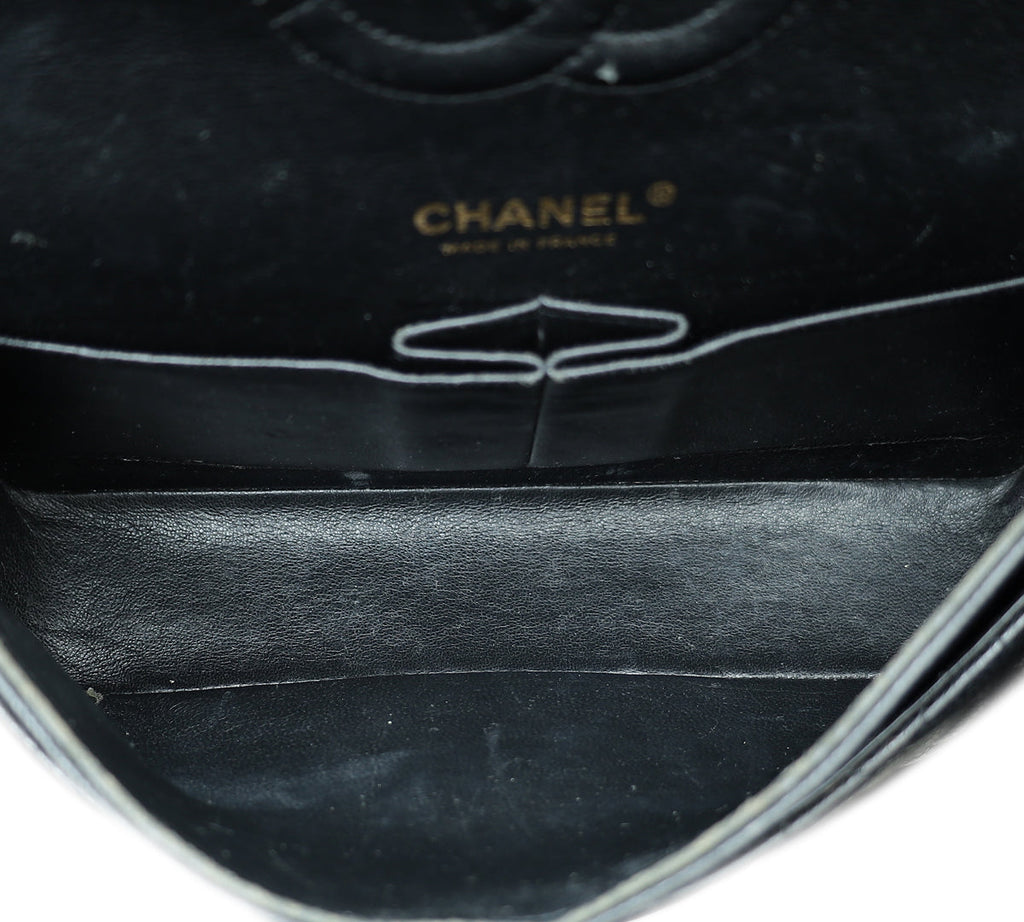 Chanel Black Classic Double Flap Medium Bag