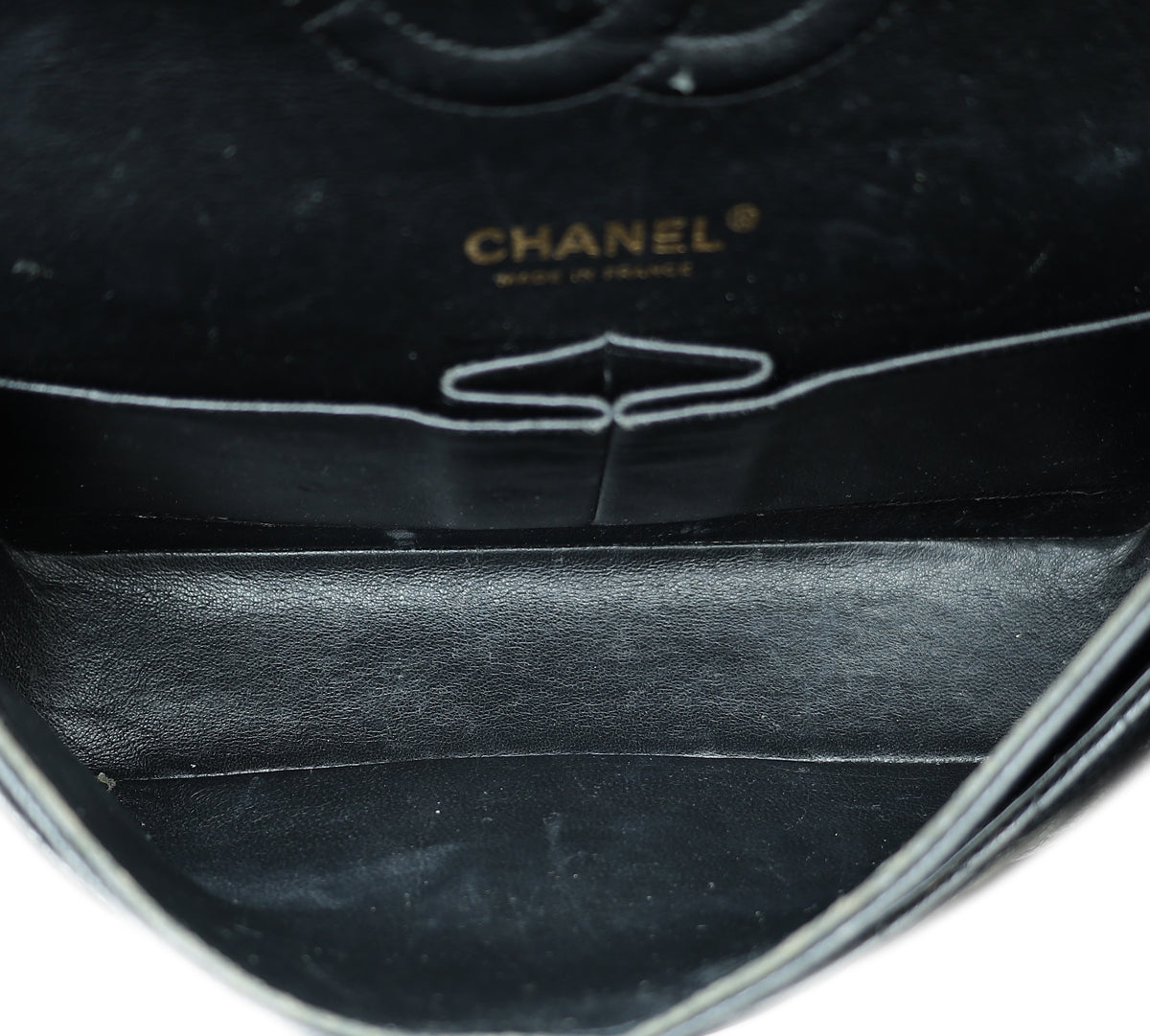 Chanel Black Classic Double Flap Medium Bag