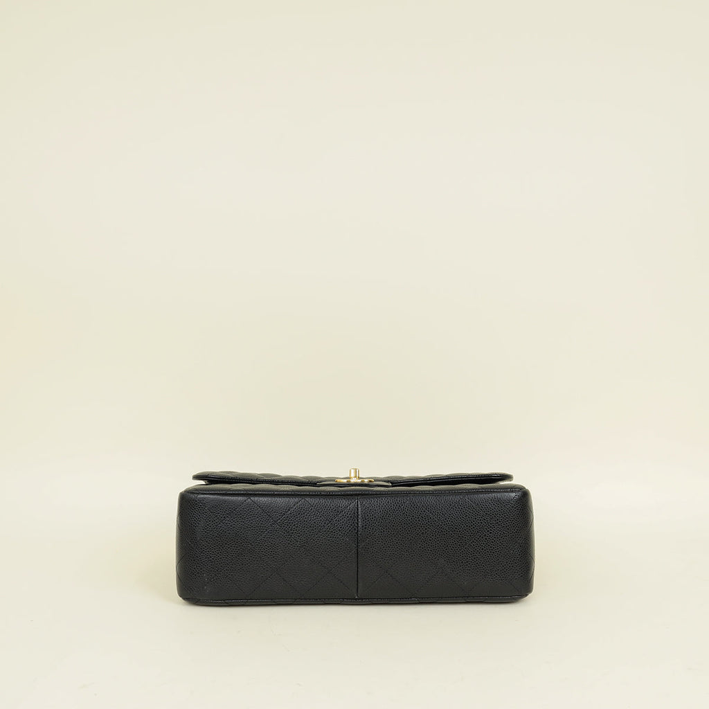 Chanel Black CC Classic Double Flap Jumbo Bag