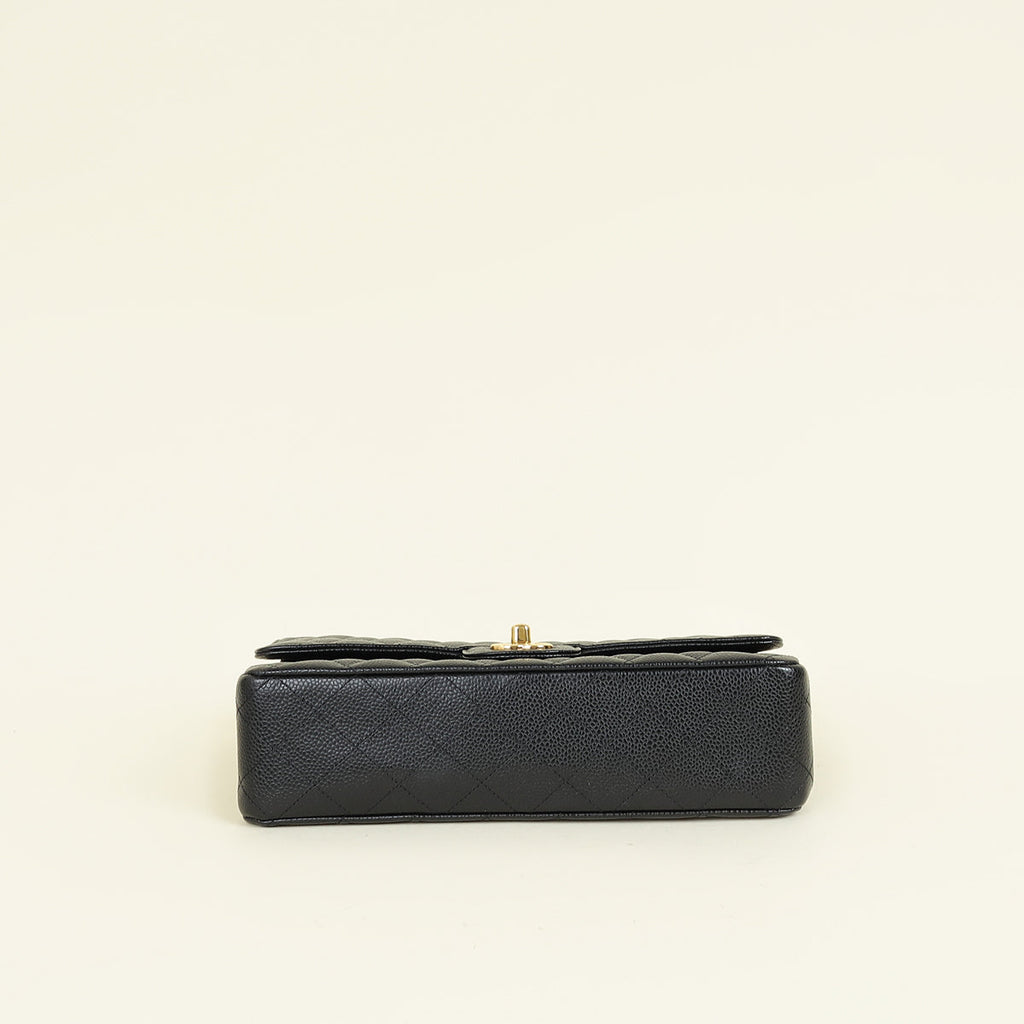 Chanel Black Classic Double Flap Medium Bag