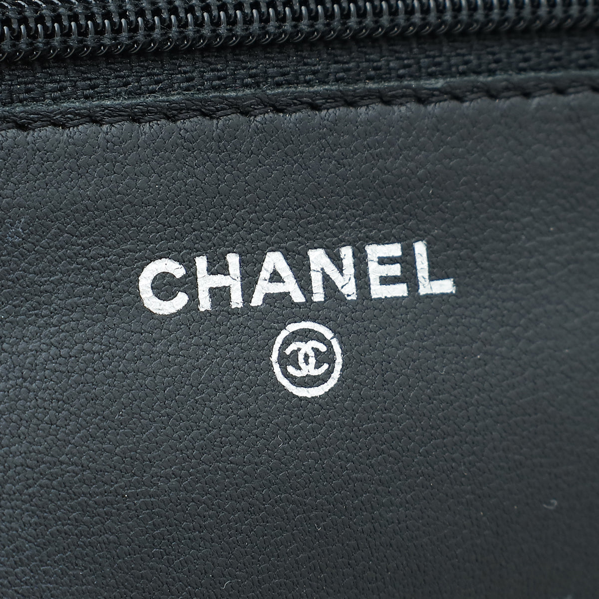 Chanel Black CC Classic Wallet On Chain