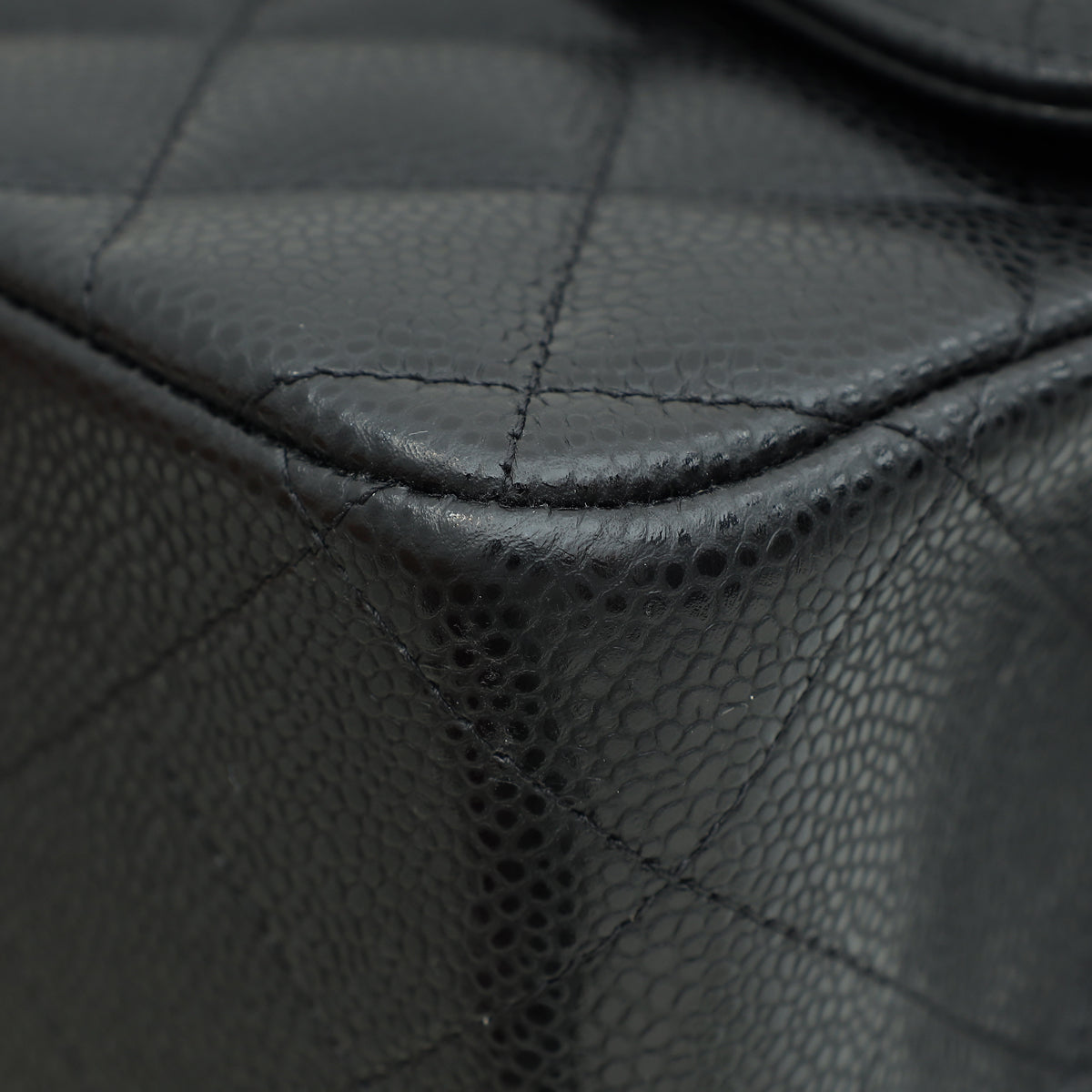 Chanel Black Classic Double Flap Jumbo Bag