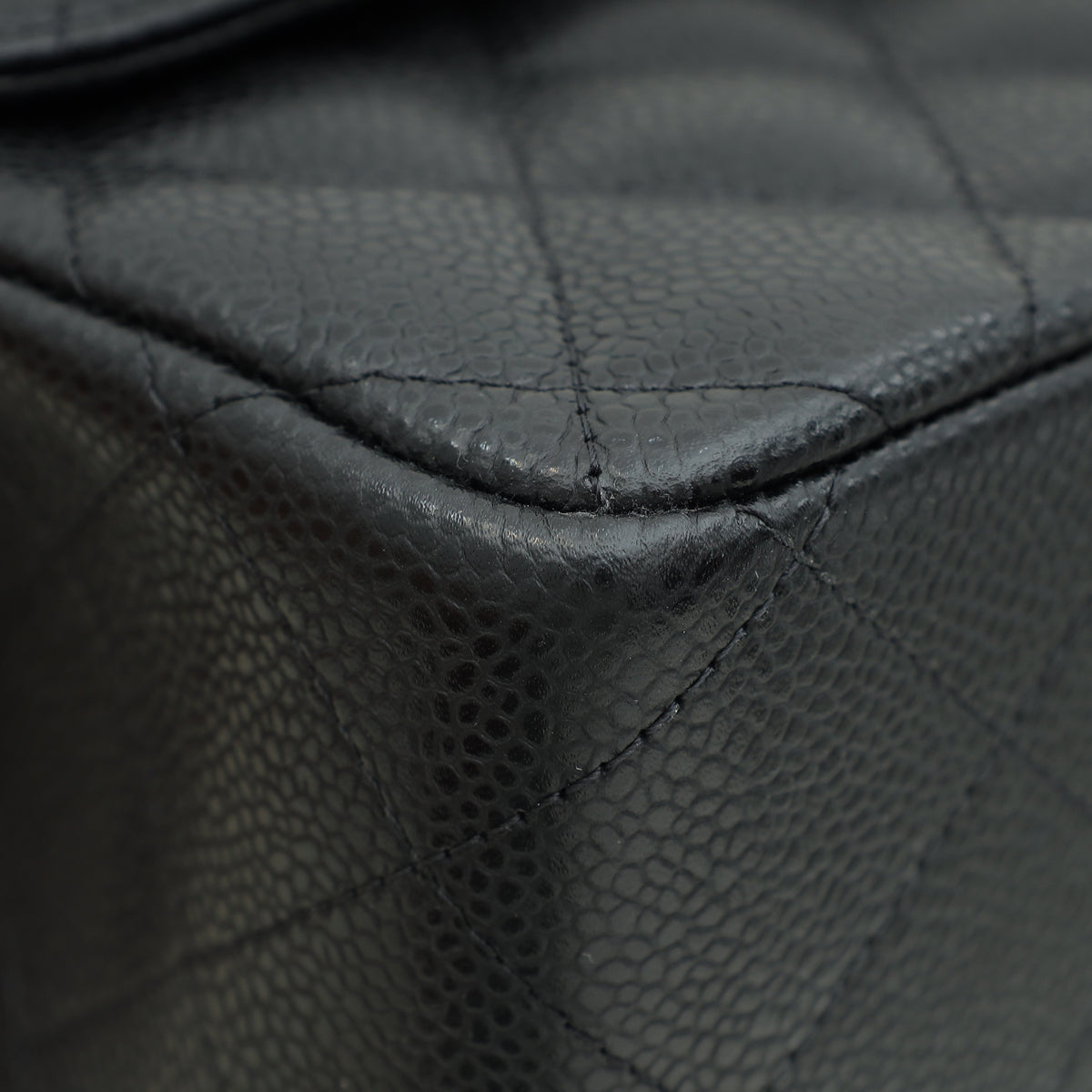 Chanel Black Classic Double Flap Jumbo Bag