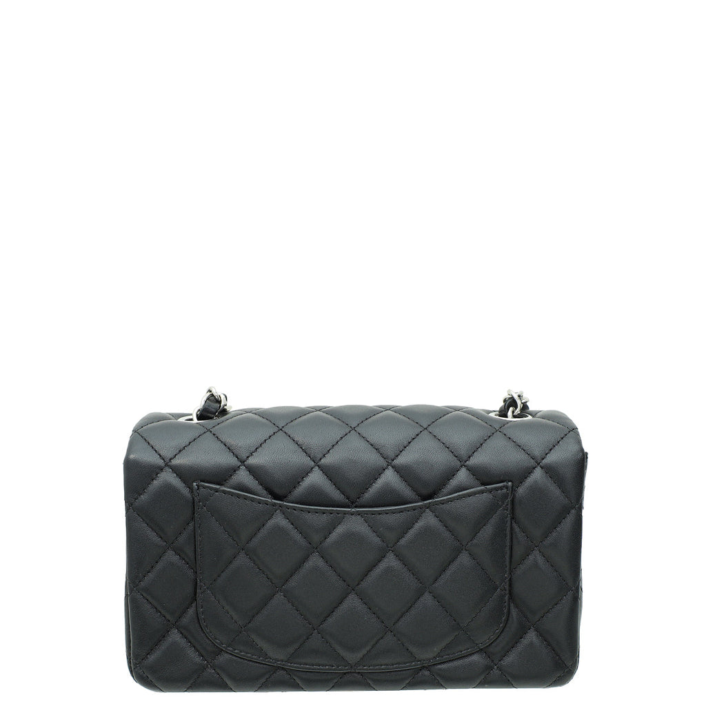 Chanel Black CC Classic Mini Rectangular Flap Bag