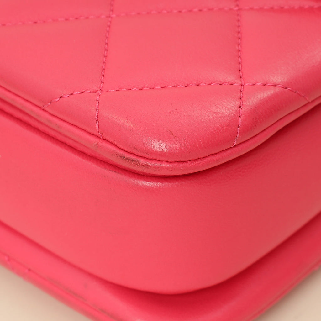 Chanel Hot Pink CC Trendy Flap Bag