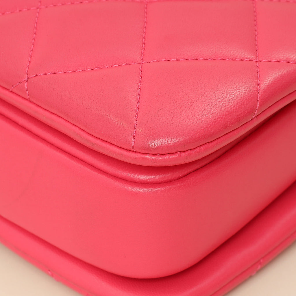 Chanel Hot Pink CC Trendy Flap Bag