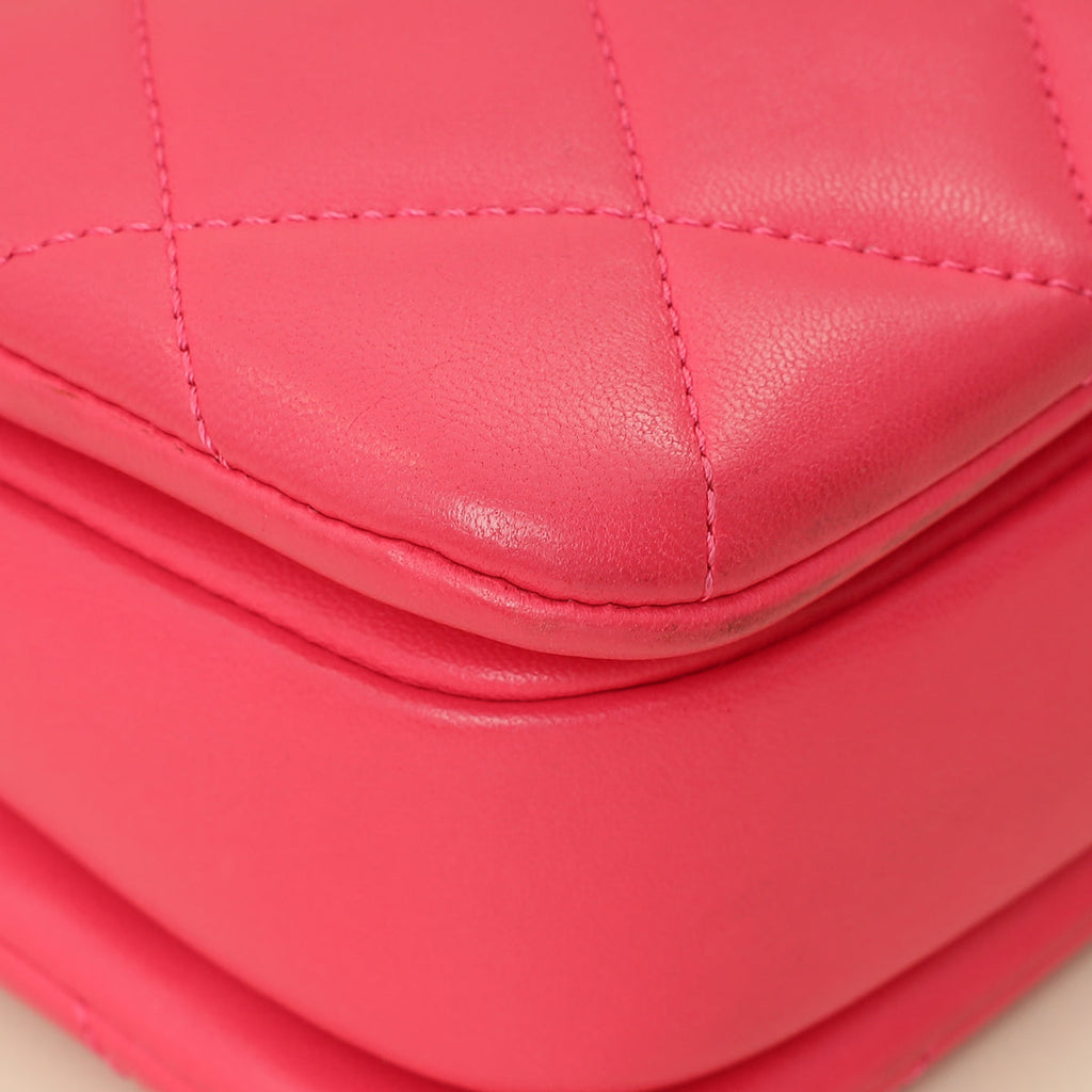 Chanel Hot Pink CC Trendy Flap Bag