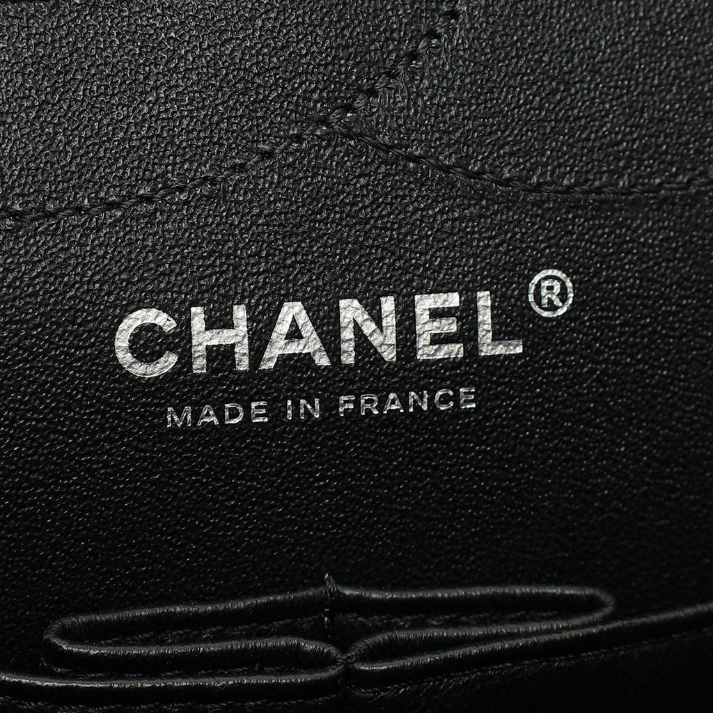 Chanel Black 2.55 Reissue Chevron Double Flap 227 Bag