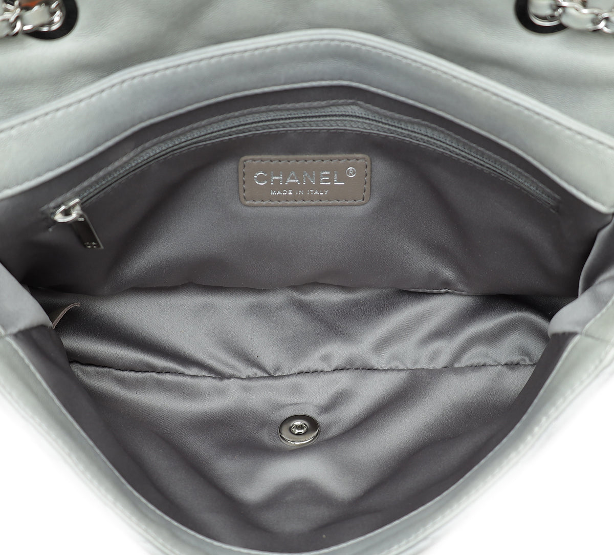 Chanel Grey CC Soft Flap Bag