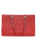 Chanel Red XL Grand Shopping Tote (GST) Bag