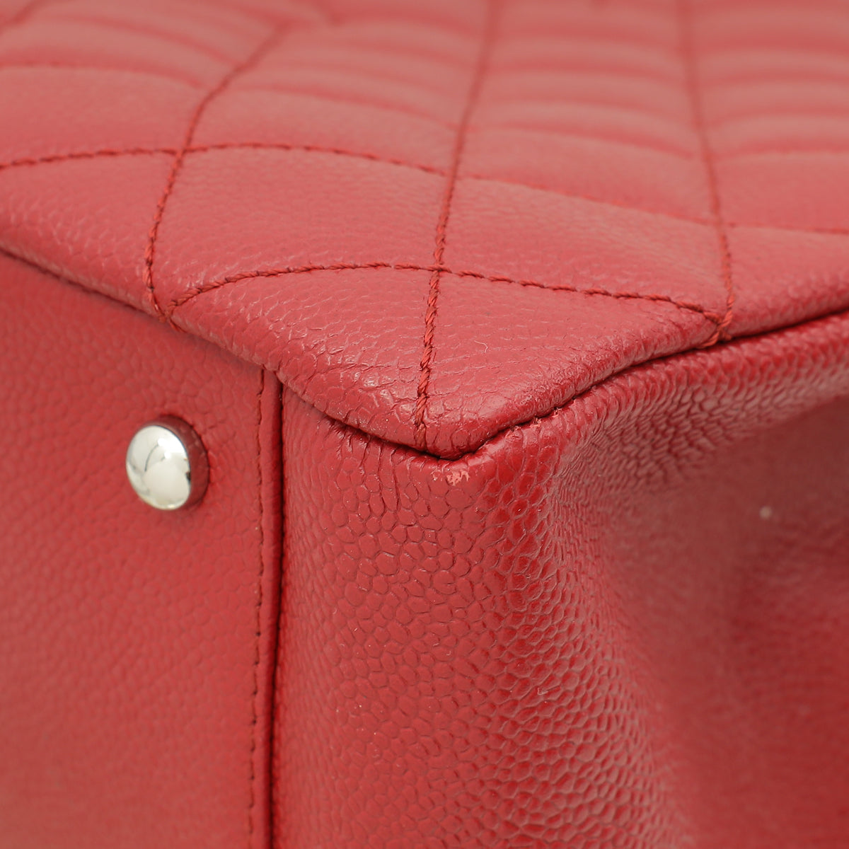 Chanel Red XL Grand Shopping Tote (GST) Bag