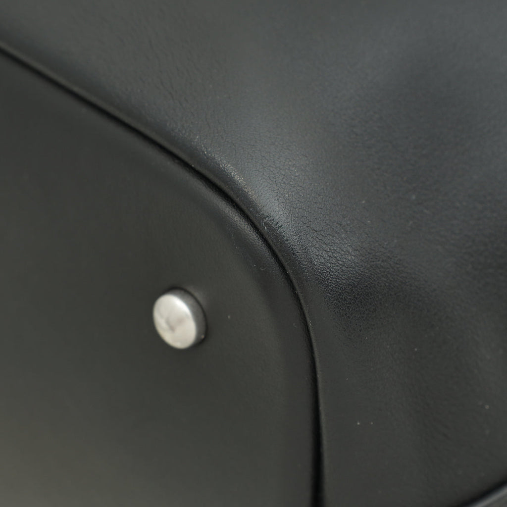 Chanel Black Coco Eyelets Shopping Tote Bag