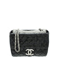 Chanel CC Patent Aged Leather Mini Crossbody Bag