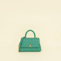 Chanel Green Coco Handle Small Bag