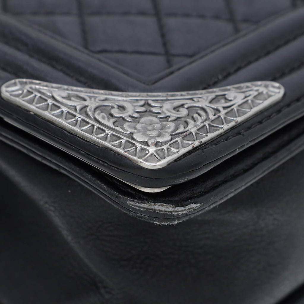 Chanel Black Paris Dallas Boy Medium Bag