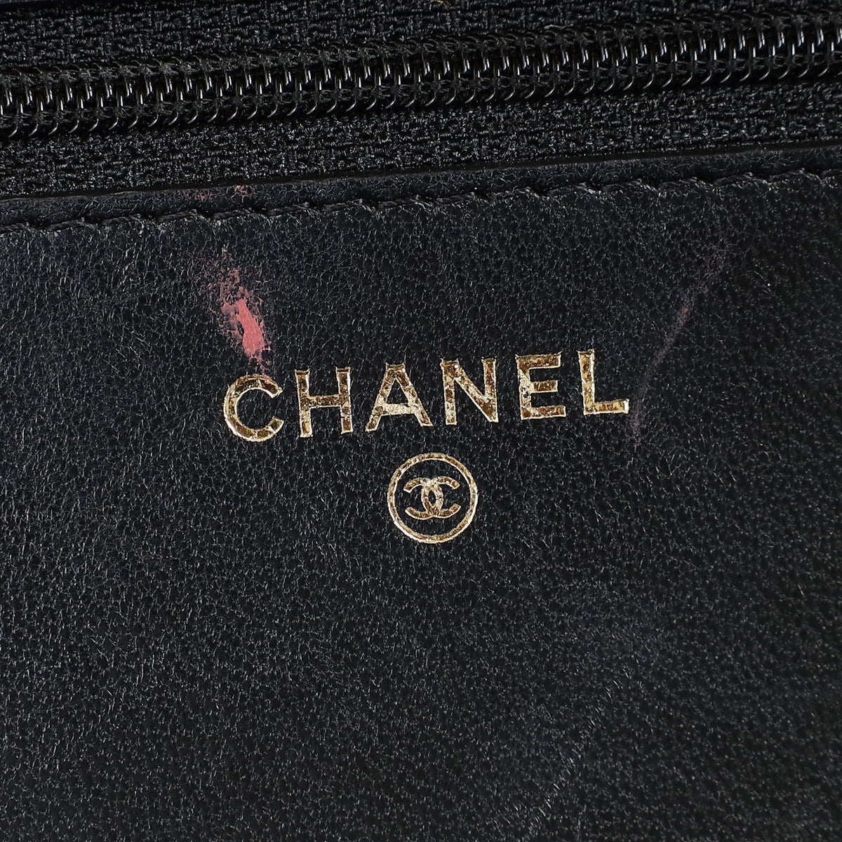 Chanel Black CC Classic Wallet On Chain