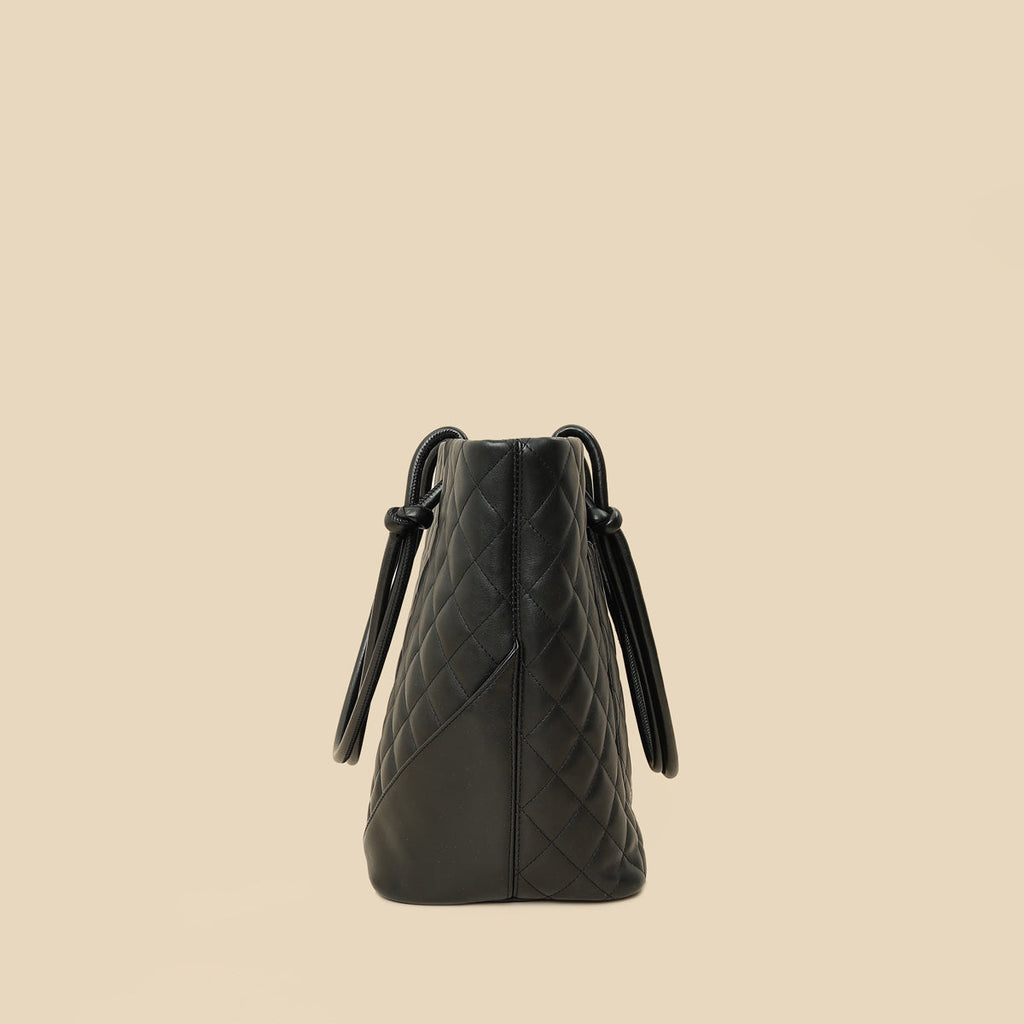 Chanel Black Cambon Ligne Large Tote Bag