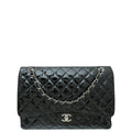 Chanel Black CC Classic Single Flap Maxi Bag