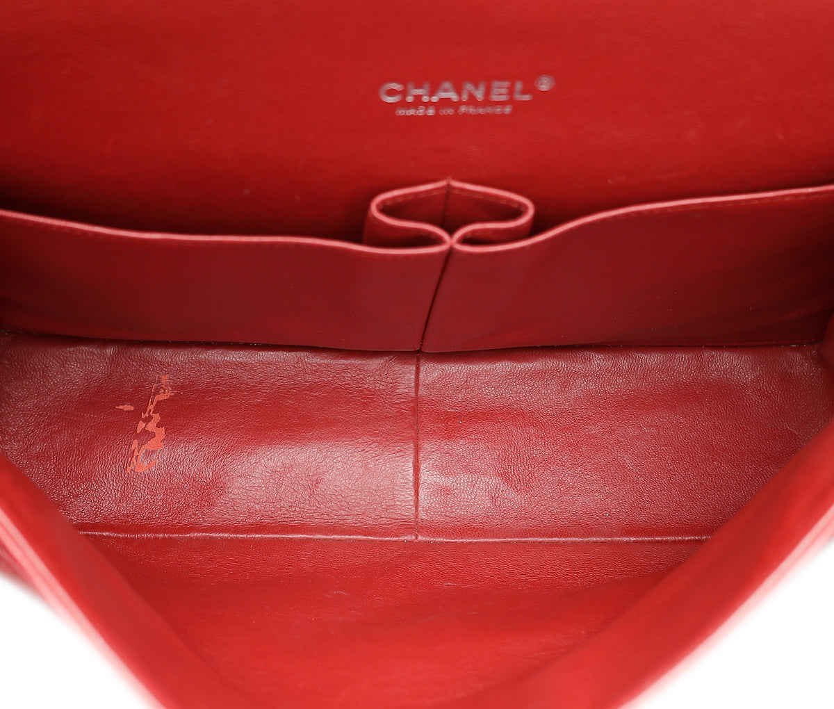 Chanel Red Classic Double Flap Maxi Bag
