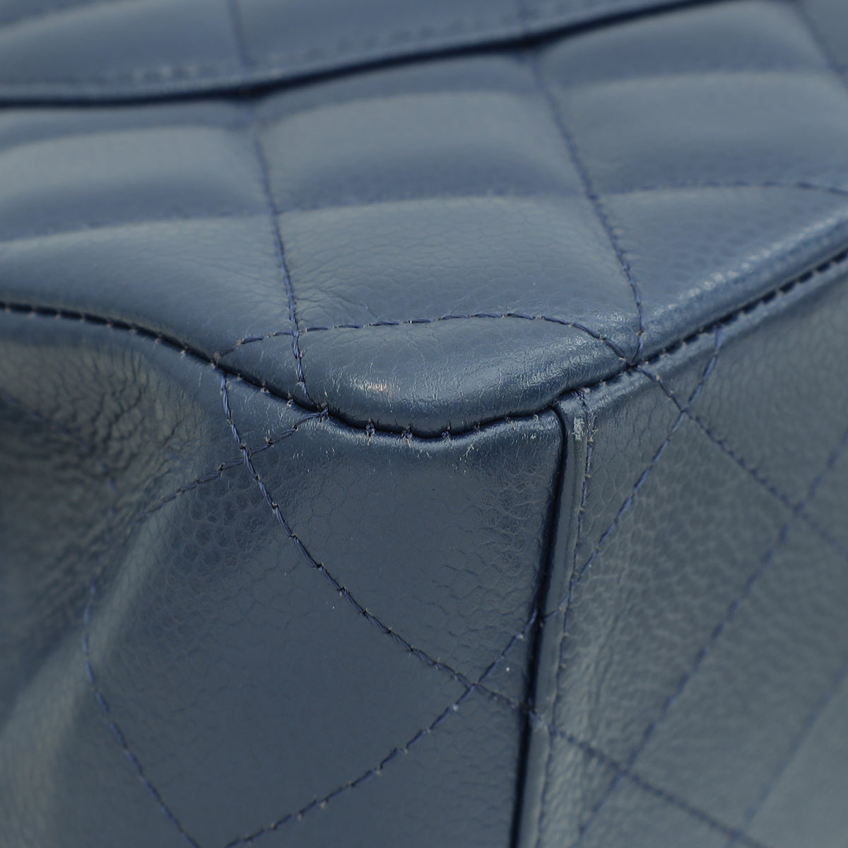 Chanel Blue Classic Double Flap Maxi Bag