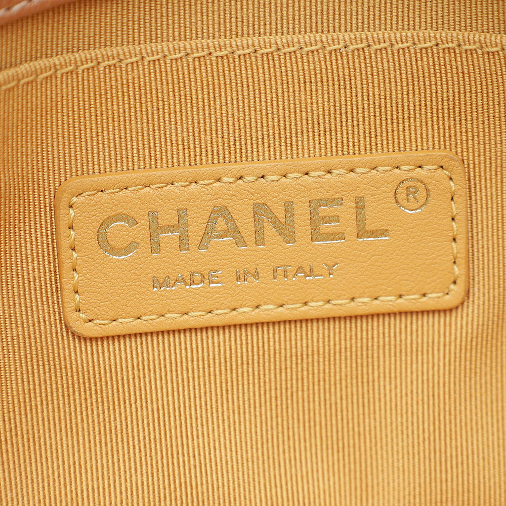Chanel Metallic Rose Gold Le Boy Small Bag