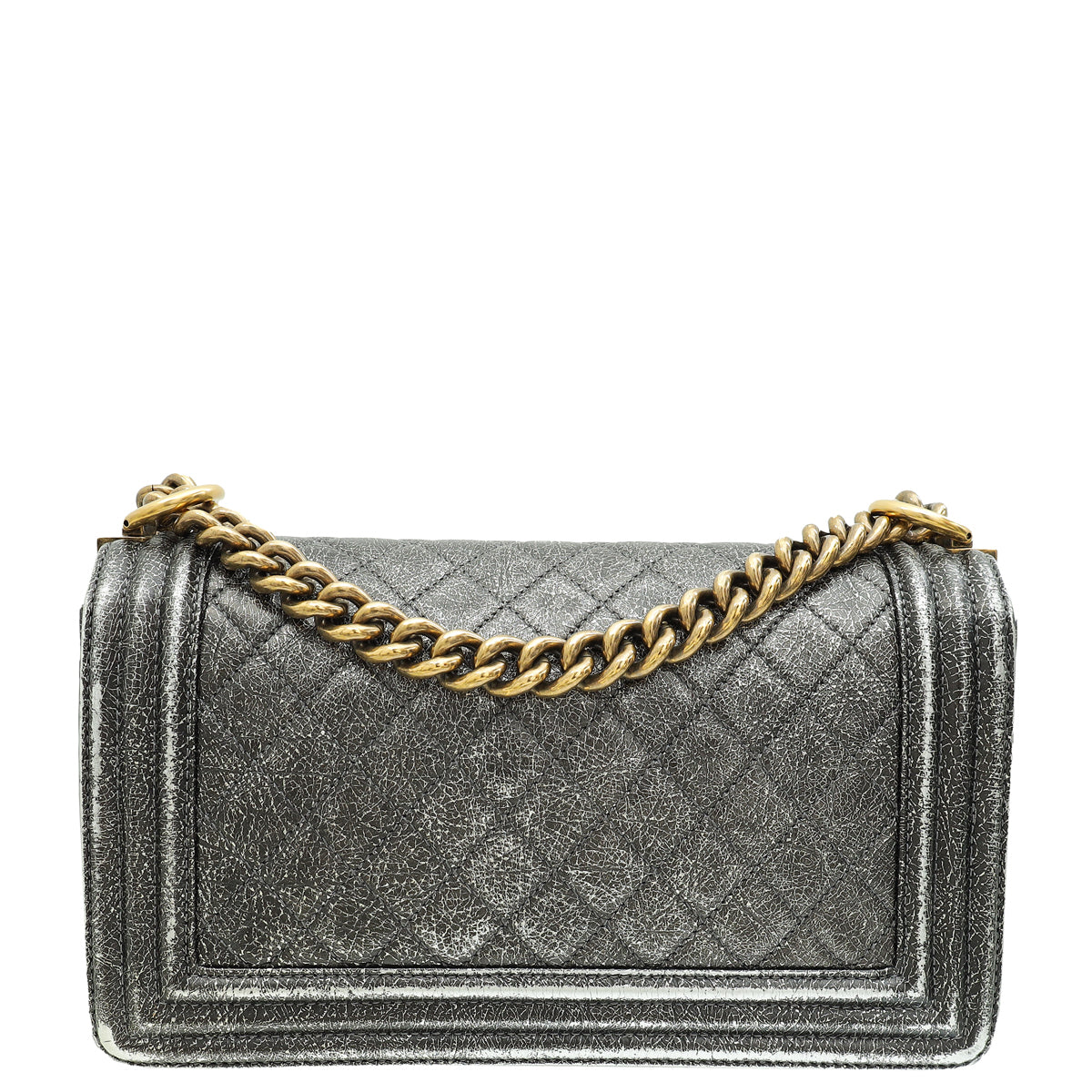 Chanel Bicolor Le Boy Cracked Medium Bag