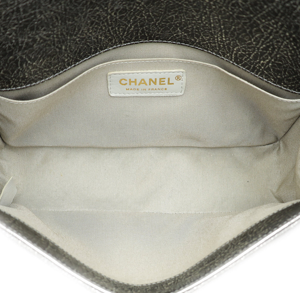 Chanel Bicolor Le Boy Cracked Medium Bag