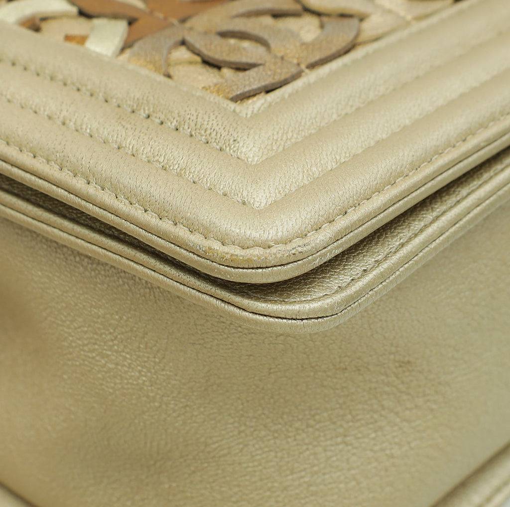 Chanel Bicolor Ltd. Ed. CC Embellished Boy Medium Bag