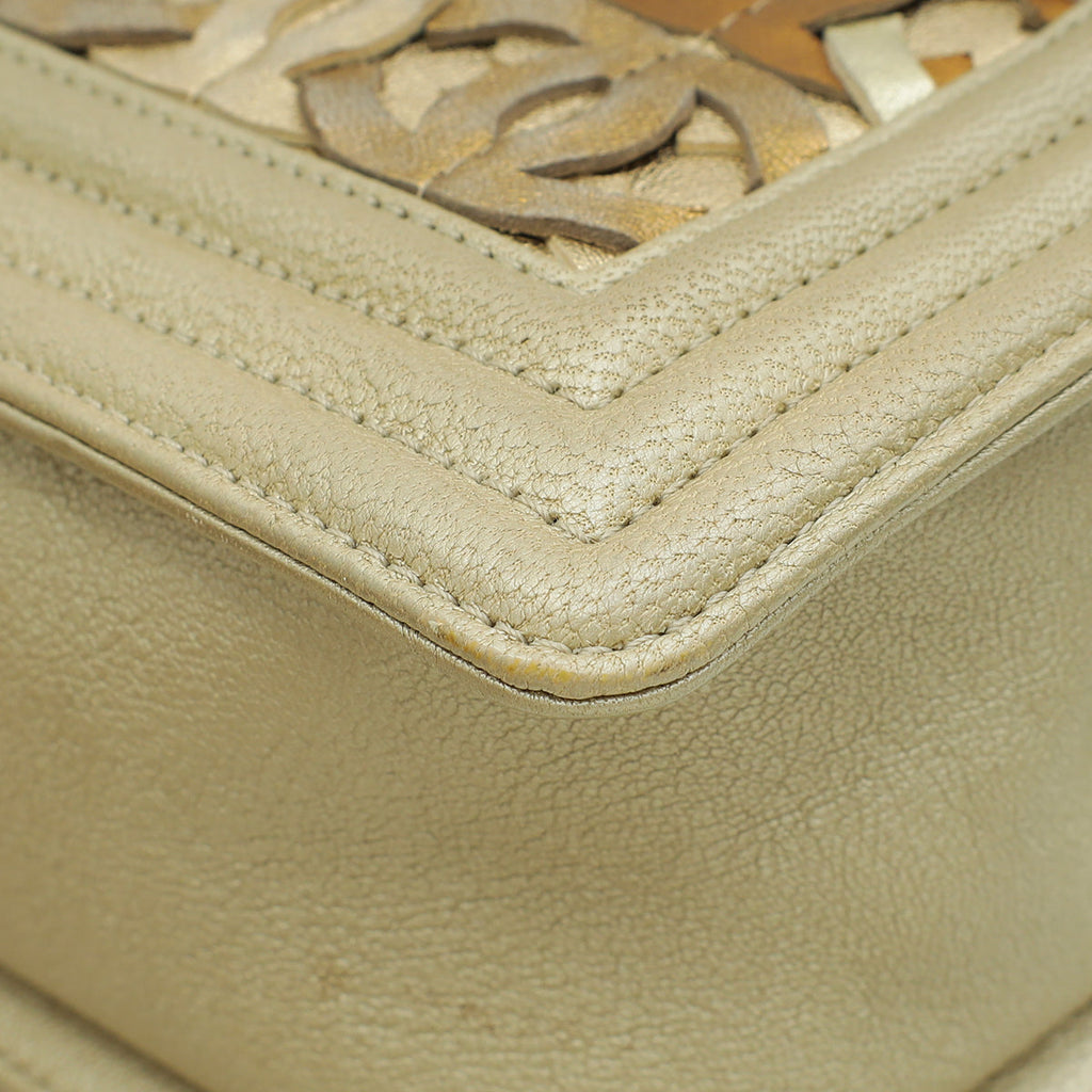 Chanel Bicolor Ltd. Ed. CC Embellished Boy Medium Bag