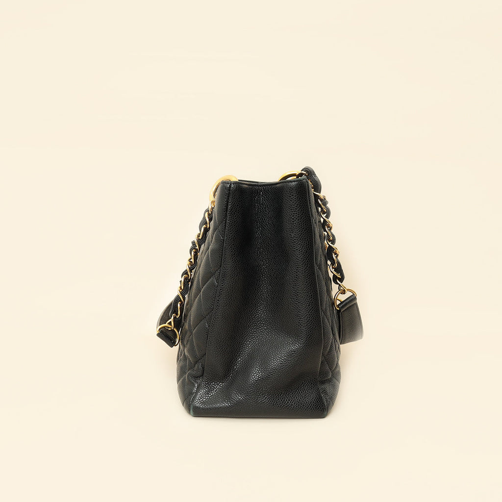 Chanel Black Grand Shopping Tote (GST) Medium Bag