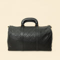 Chanel Black Vintage Stitched Duffle Bag