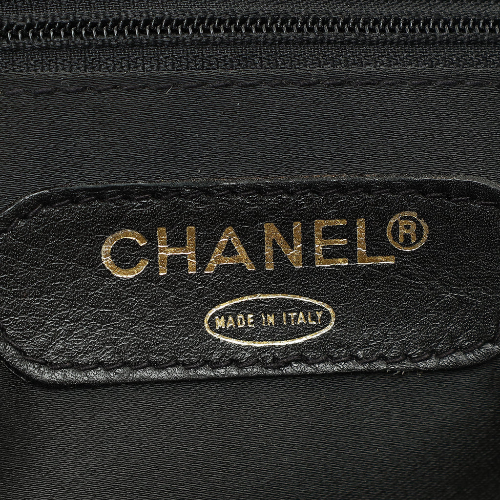 Chanel Black Vintage Stitched Duffle Bag