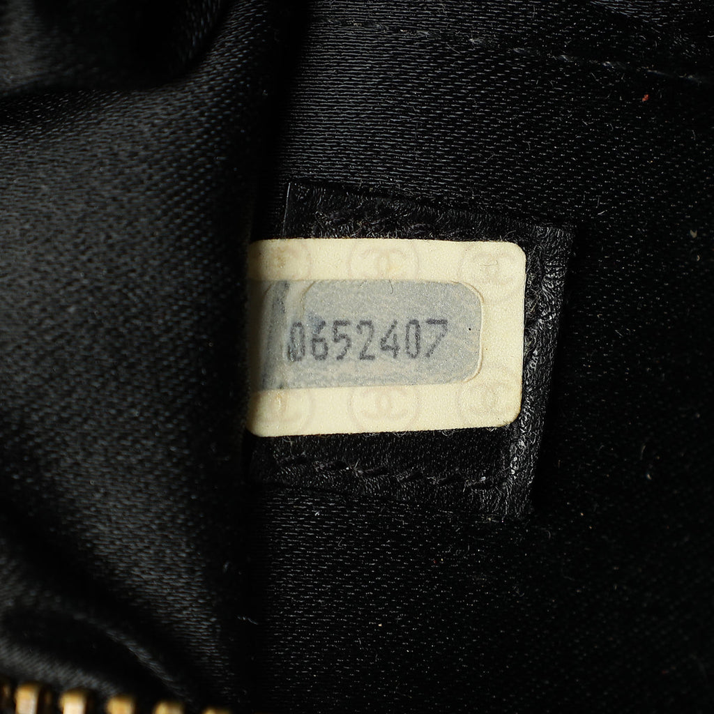 Chanel Black Vintage Stitched Duffle Bag