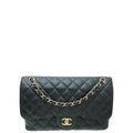 Chanel Black CC Classic Double Flap Jumbo Bag