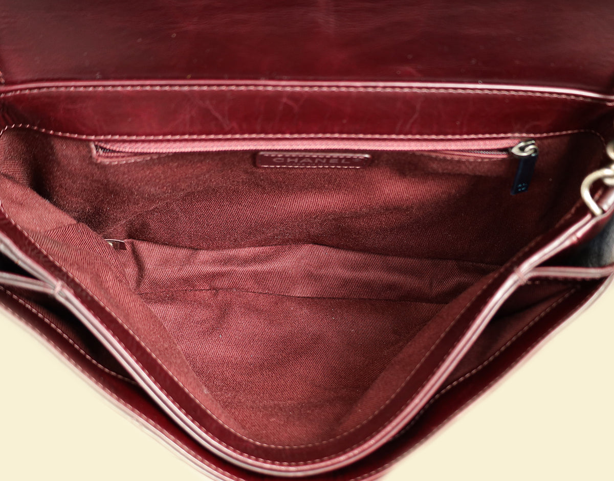 Chanel Burgundy Perfect Edge Flap Medium Bag