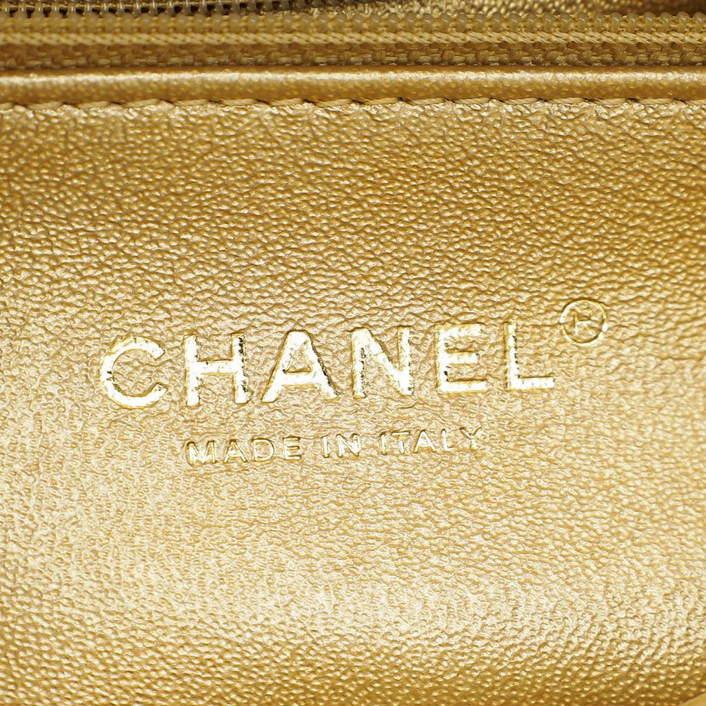 Chanel Metallic Gold CC Trendy Flap Bag