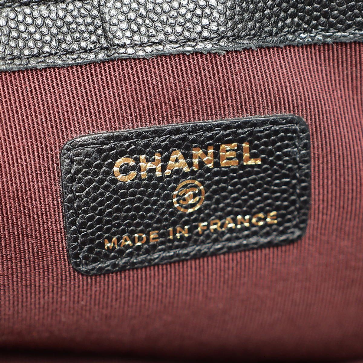 Chanel Black CC Classic Zip Pouch