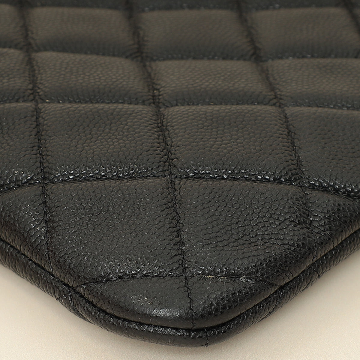 Chanel Black CC Classic Zip Pouch