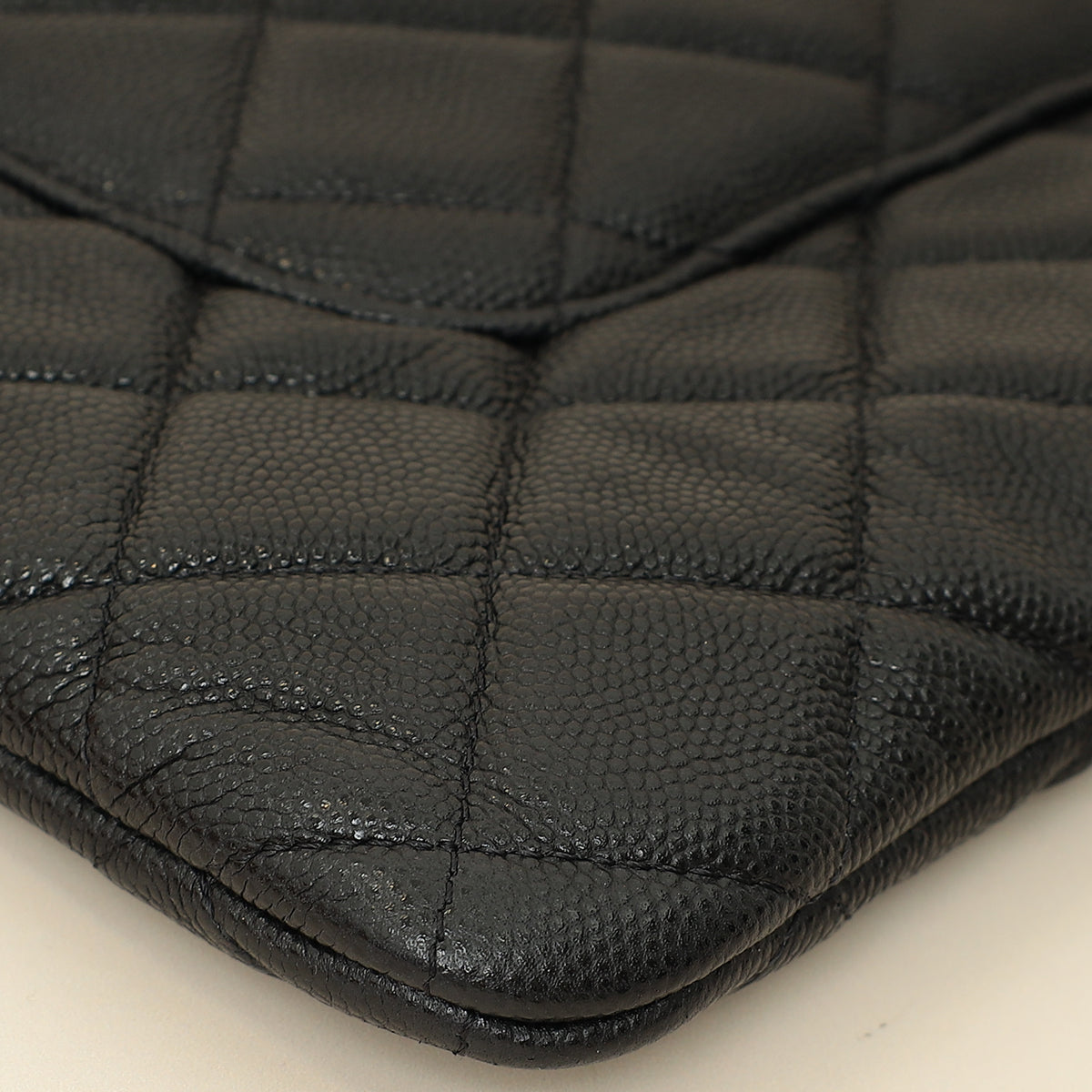 Chanel Black CC Classic Zip Pouch