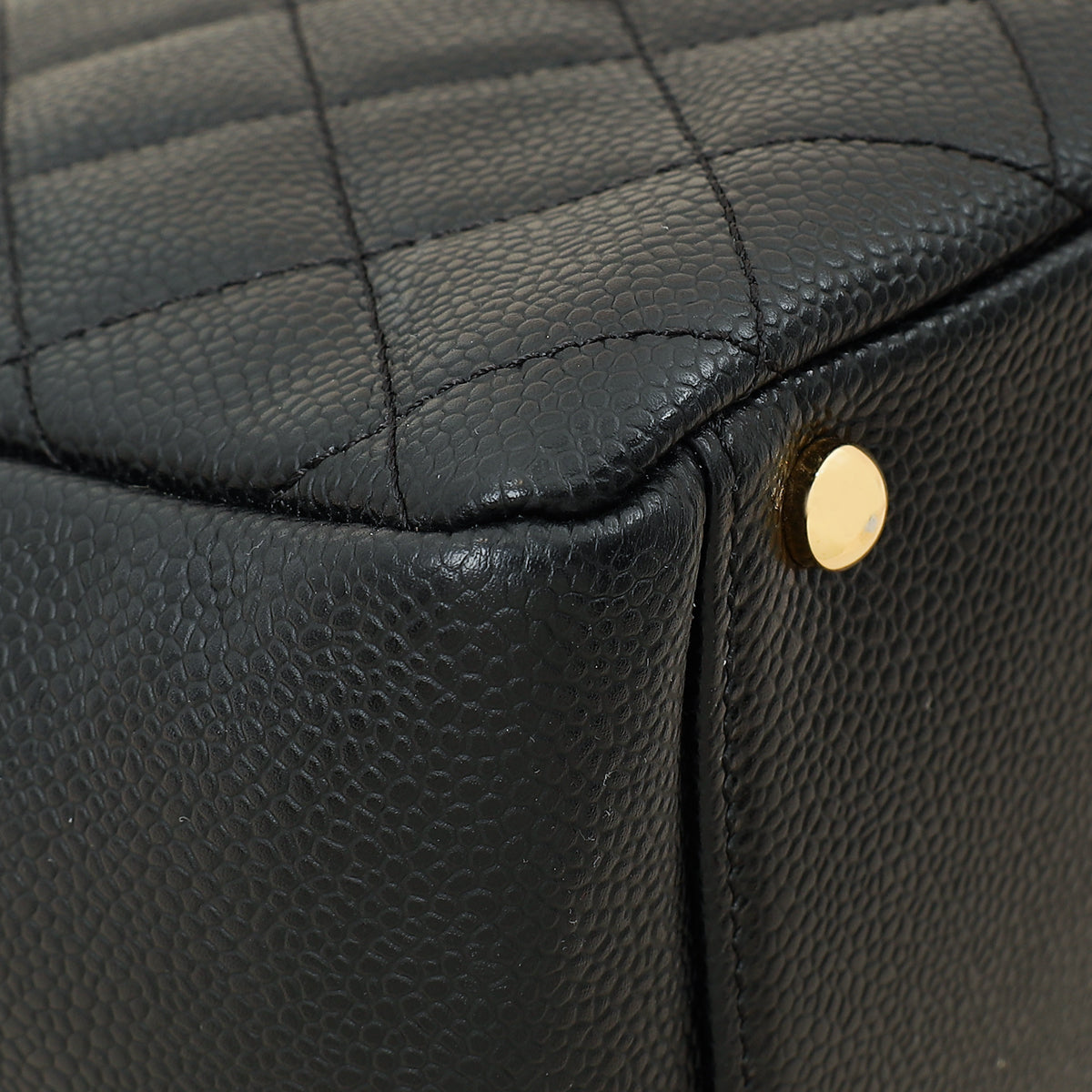 Chanel Black Zip Petite Shopping Tote (PST) Bag