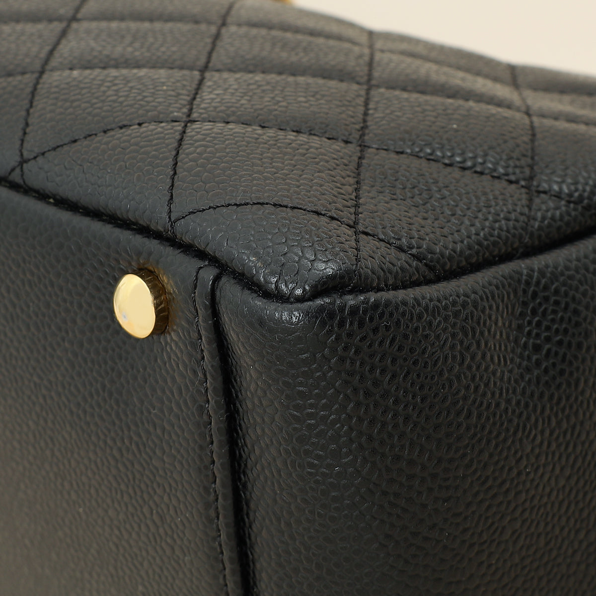 Chanel Black Zip Petite Shopping Tote (PST) Bag
