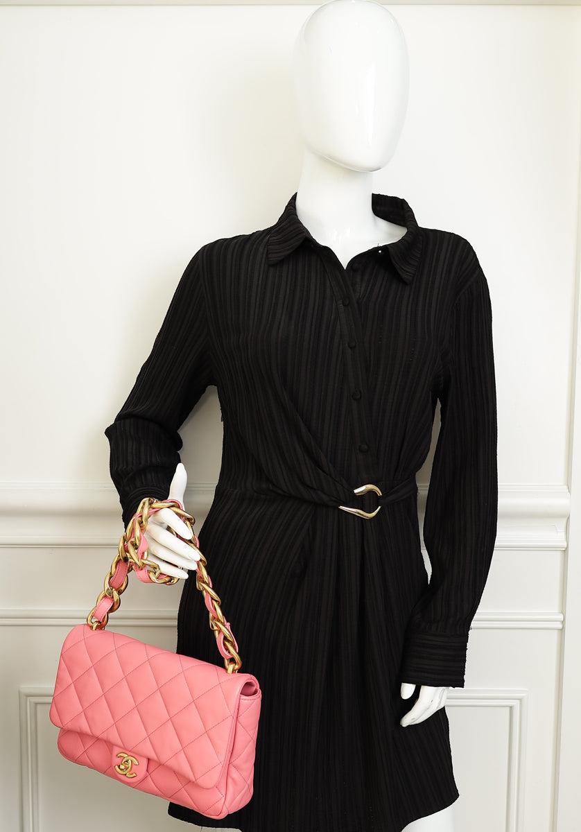 Chanel Pink Funky Town Flap Bag