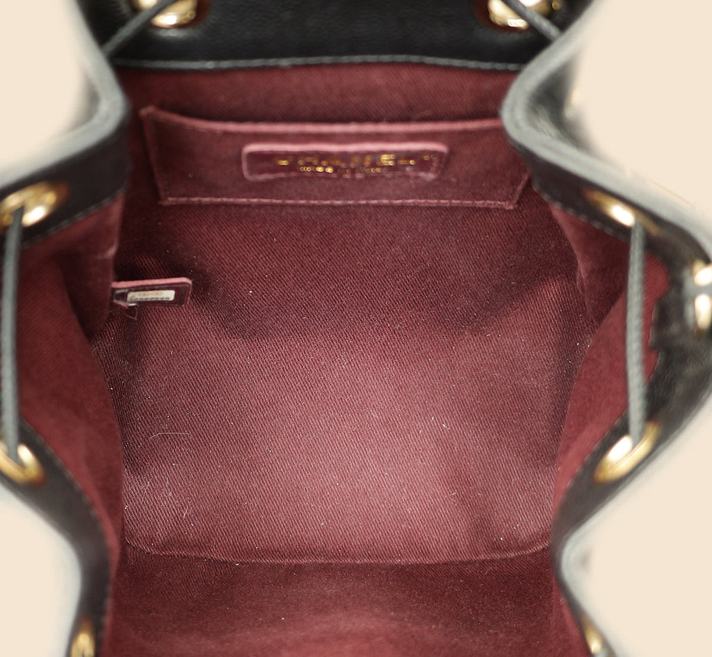 Chanel Black CC Business Affinity Bucket Bag