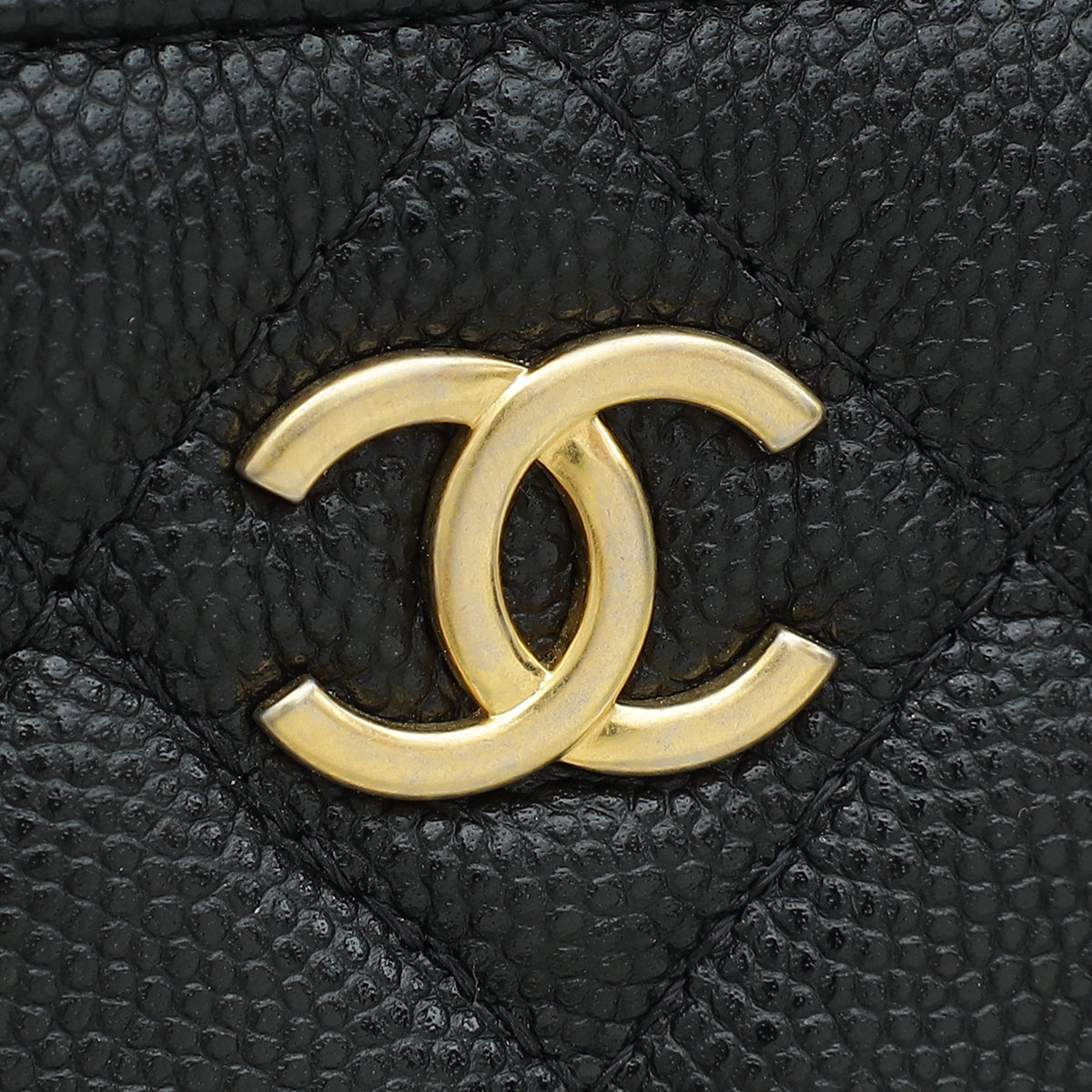 Chanel Black CC Chain Link Bow Clutch With Chain