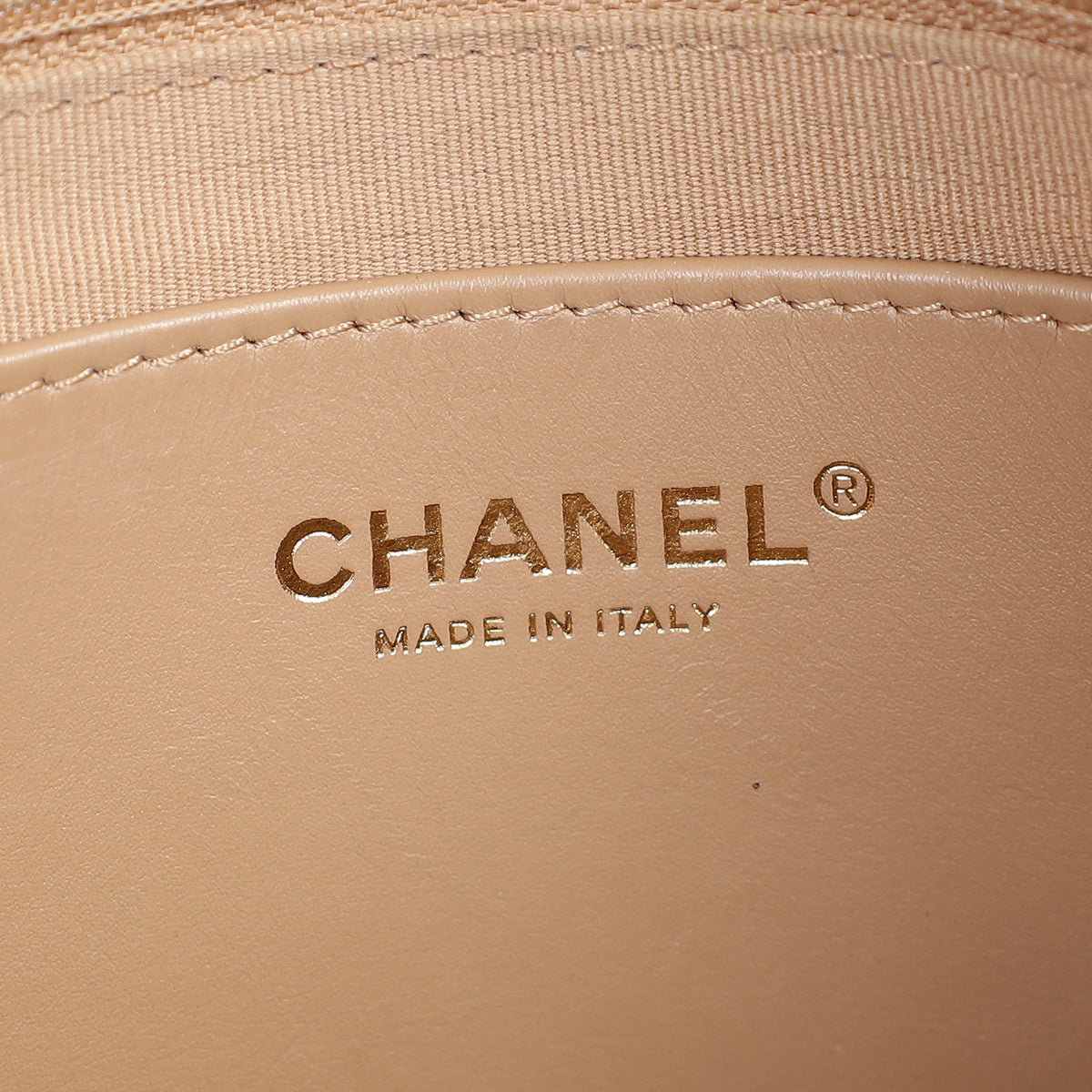 Chanel Beige CC Never Ending Chain Flap Bag