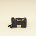 Chanel Black Le Boy Woven Small Bag