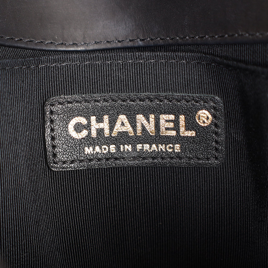 Chanel Black Le Boy Woven Small Bag